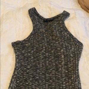 Size medium ribbed gray marled dress